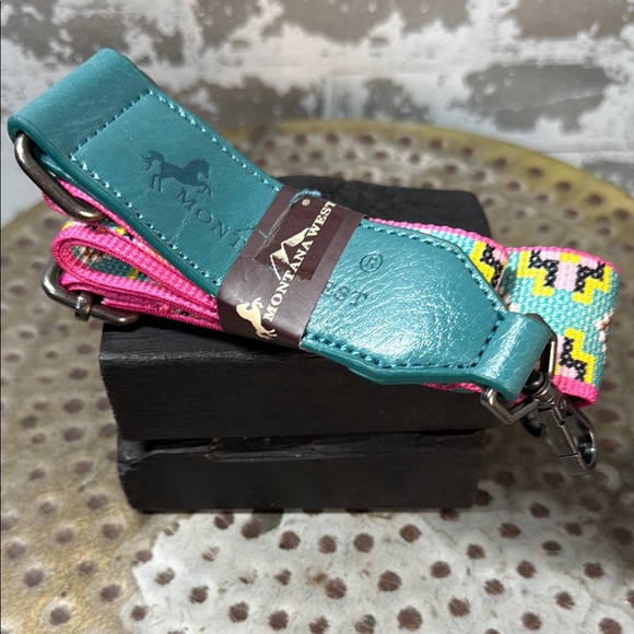 Blue and Yellow Geometric Pattern Backpack - Picture 3 of 3